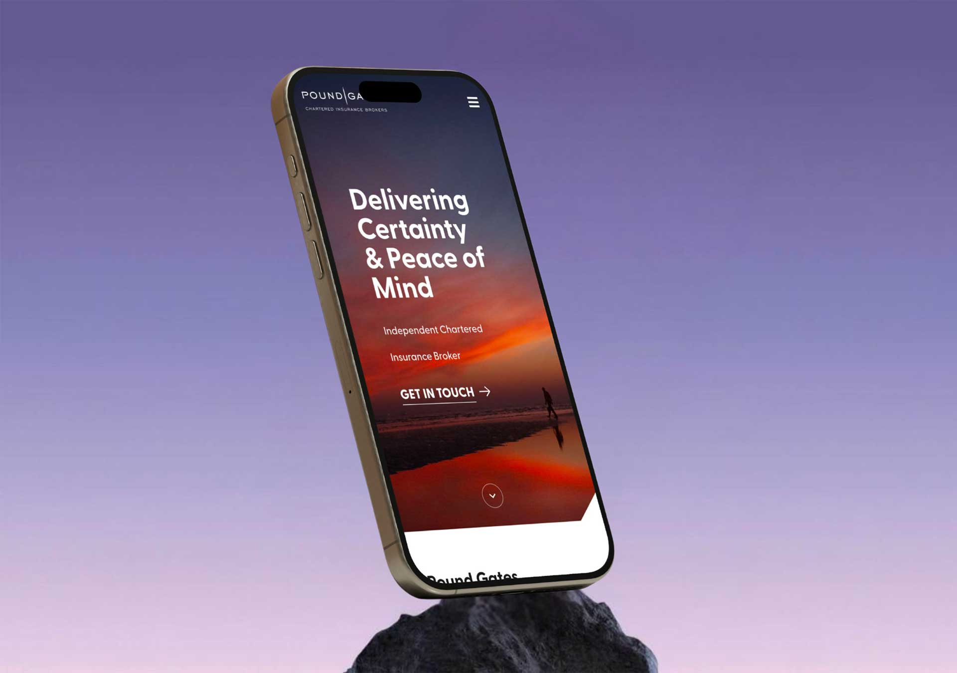 poundgates website by thirty six digital